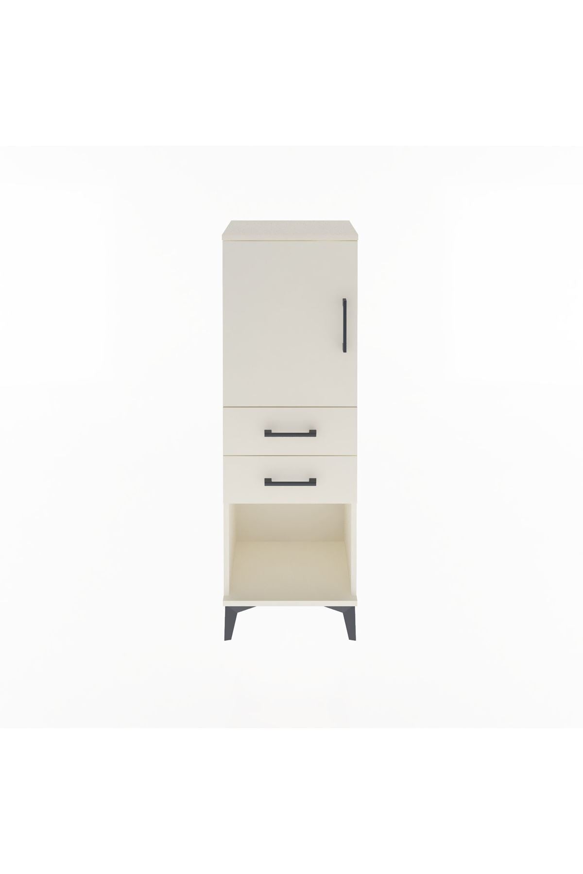 Arges Dolap 2 Raflı 2 Çekmeceli Tek Kapaklı 44x30x134 - S16M038V1A
