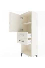 Arges Dolap 2 Raflı 2 Çekmeceli Tek Kapaklı 44x30x134 - S16M038V1A