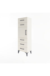 Arges Dolap Tek Raflı 5 Çekmeceli Tek Kapaklı 44x30x134 Aytaşı-Aytaşı