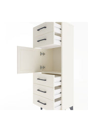 Arges Dolap Tek Raflı 5 Çekmeceli Tek Kapaklı 44x30x134 Aytaşı-Aytaşı