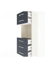 Arges Dolap Tek Raflı 5 Çekmeceli 44x30x134 Aytaşı-Antrasit