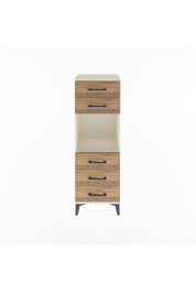 Arges Dolap Tek Raflı 5 Çekmeceli 44x30x134 Aytaşı-Çam