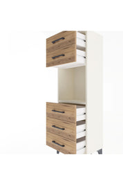 Arges Dolap Tek Raflı 5 Çekmeceli 44x30x134 Aytaşı-Çam