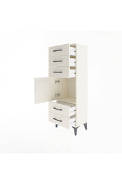 Arges Dolap Tek Raflı 5 Çekmeceli Tek Kapaklı 44x30x134 Aytaşı-Aytaşı