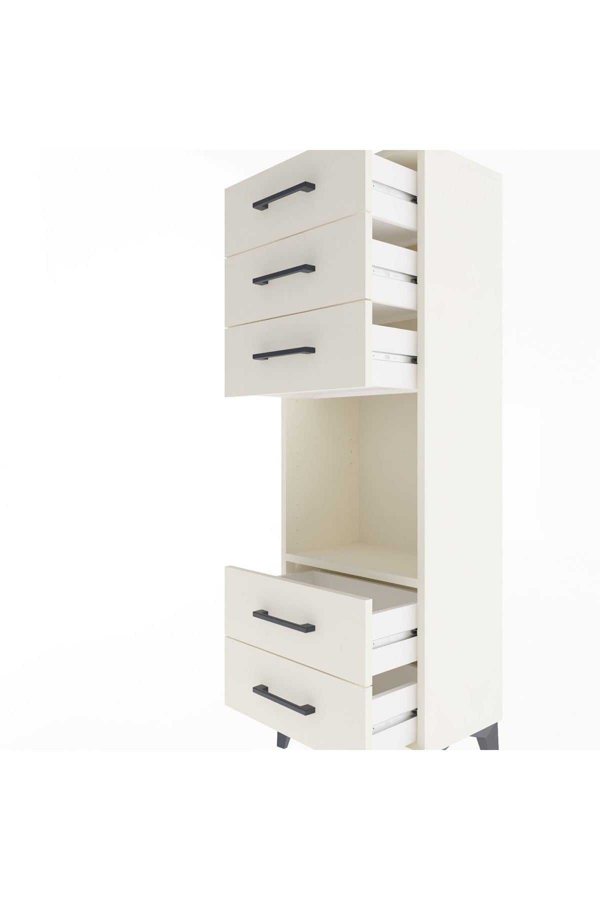 Arges Dolap Tek Raflı 5 Çekmeceli 44x30x134 Aytaşı-Aytaşı