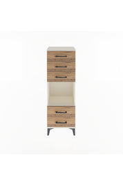 Arges Dolap Tek Raflı 5 Çekmeceli 44x30x134 Aytaşı-Çam