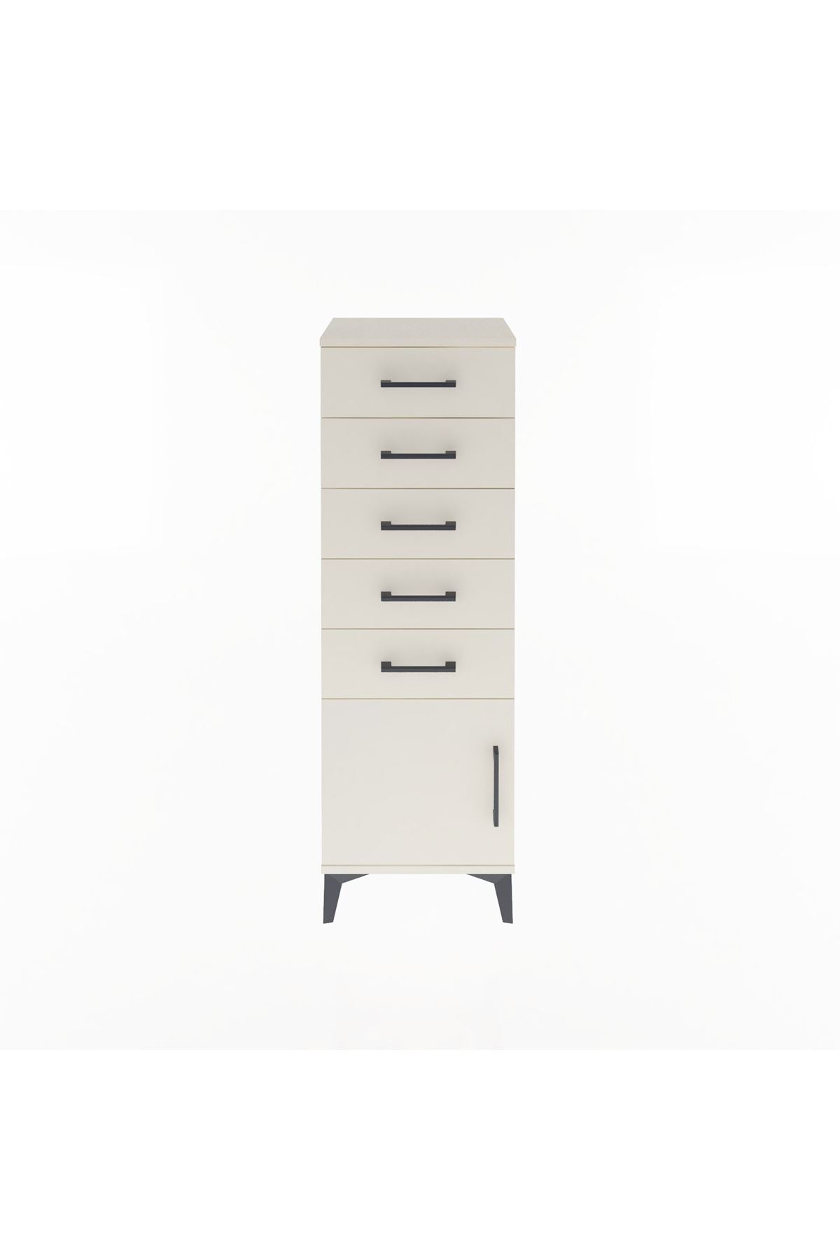 Arges Dolap 5 Çekmeceli Tek Kapaklı 44x30x134 Aytaşı-Aytaşı