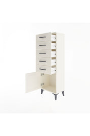 Arges Dolap 5 Çekmeceli Tek Kapaklı 44x30x134 Aytaşı-Aytaşı