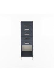 Arges Dolap 5 Çekmeceli 44x30x134 Antrasit-Antrasit