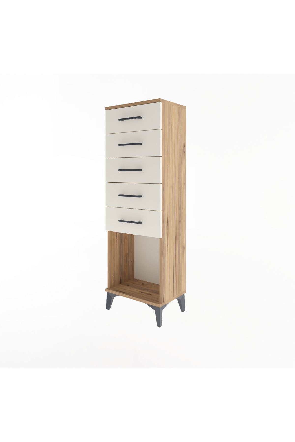 Arges Dolap 5 Çekmeceli 44x30x134 Çam-Aytaşı