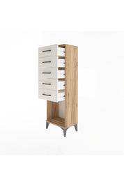 Arges Dolap 5 Çekmeceli 44x30x134 Çam-Aytaşı