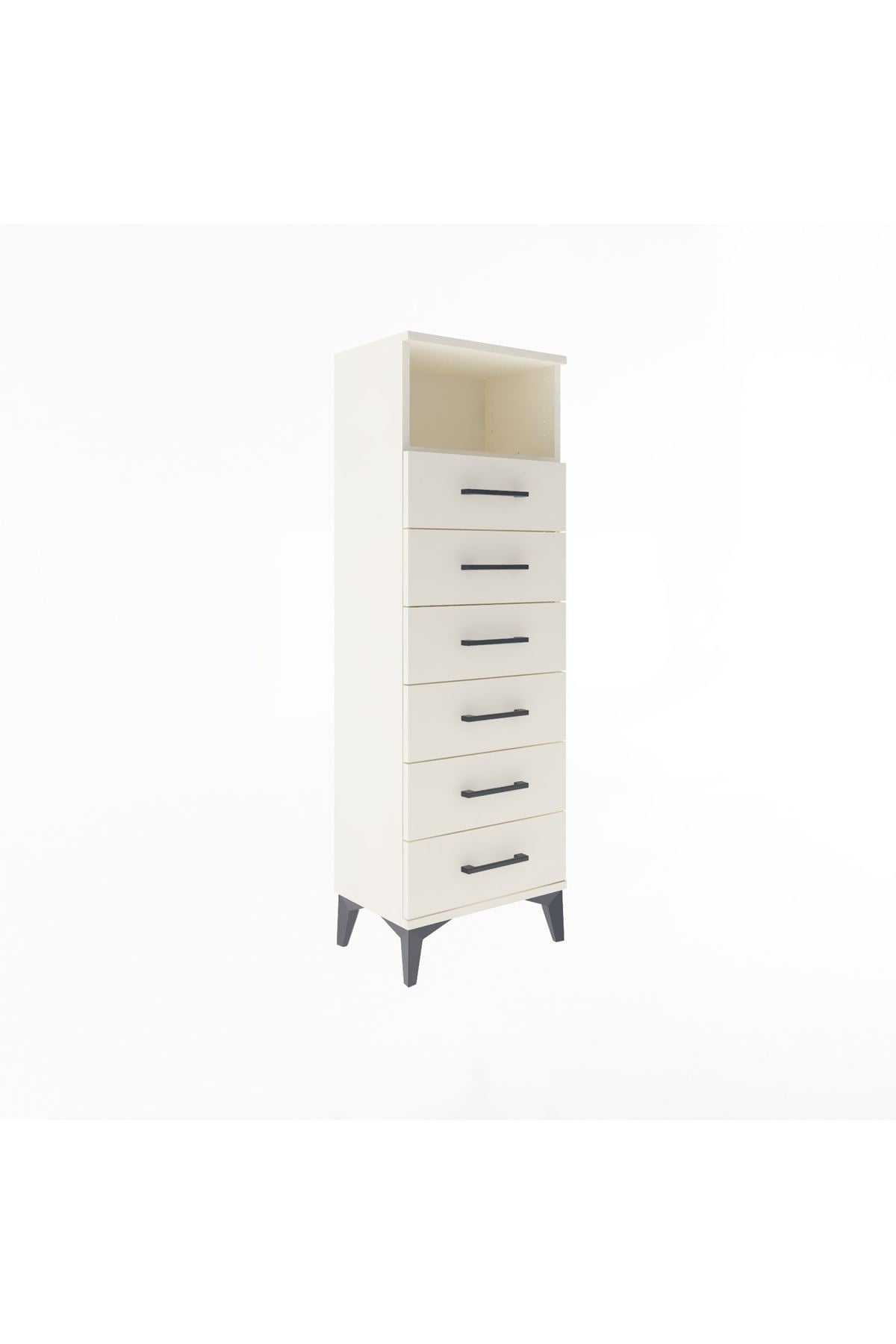 Arges Dolap Tek Raflı 6 Çekmeceli 44x30x134 Aytaşı-Aytaşı