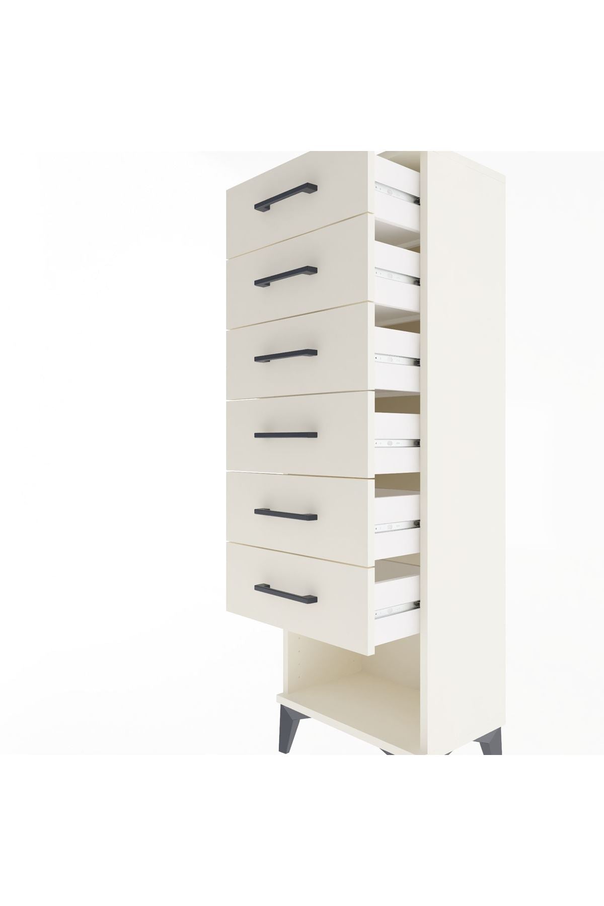 Arges Dolap 6 Çekmeceli 44x30x134 Aytaşı-Aytaşı