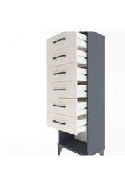 Arges Dolap 6 Çekmeceli 44x30x134 Antrasit-Aytaşı