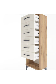 Arges Dolap 6 Çekmeceli 44x30x134 Çam-Aytaşı