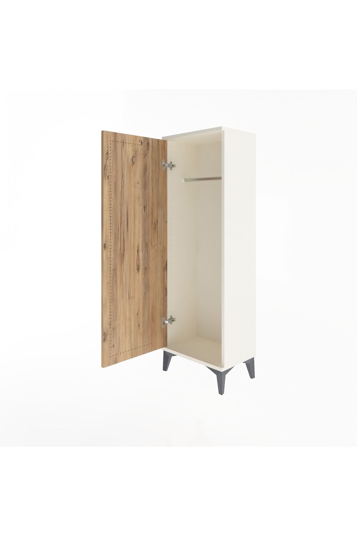 Arges Dolap Tek Kapaklı Tek Askılı 44x30x134 Aytaşı-Çam