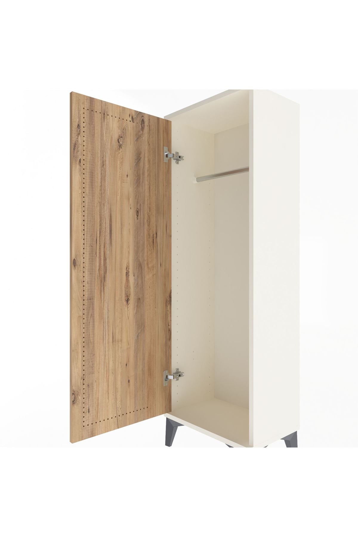 Arges Dolap Tek Kapaklı Tek Askılı 44x30x134 Aytaşı-Çam