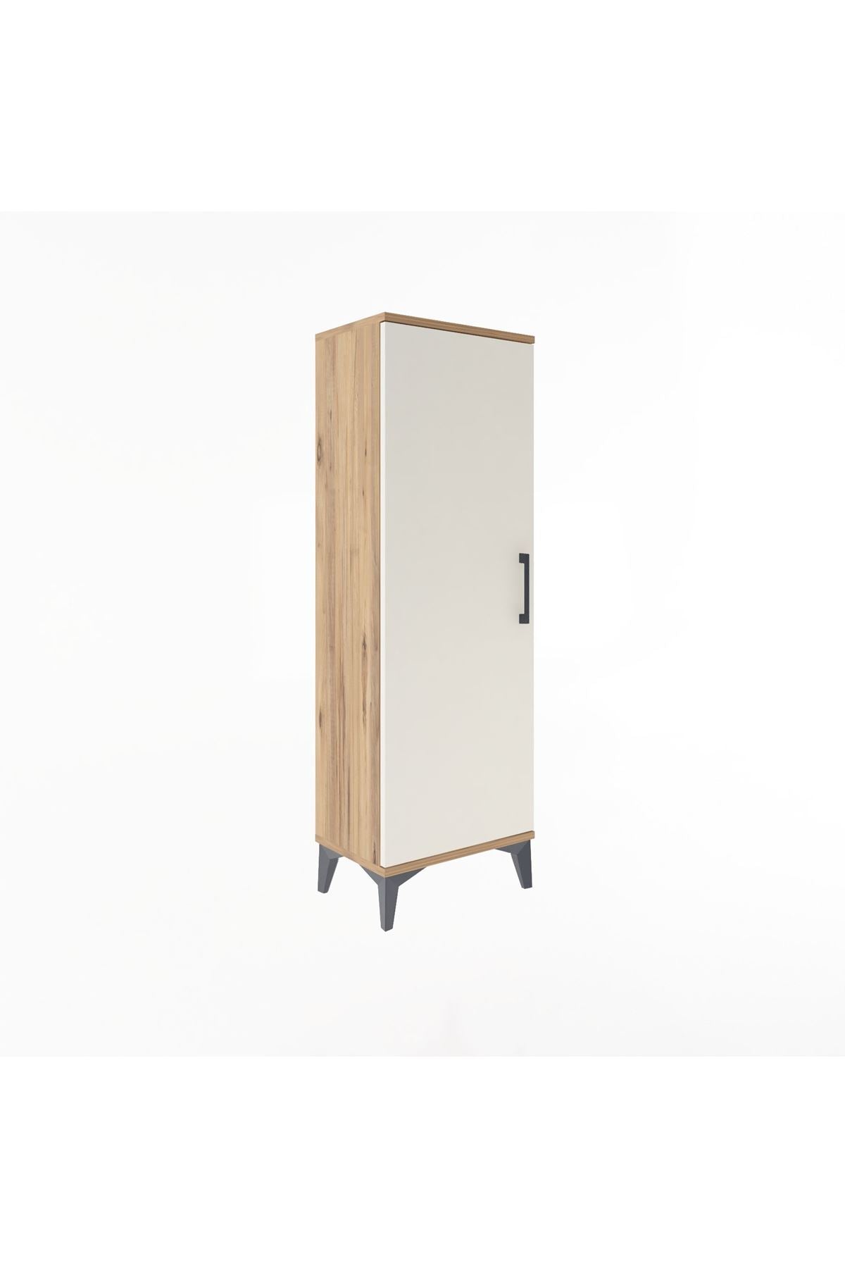 Arges Dolap Tek Kapaklı Tek Askılı 44x30x134 Çam-Aytaşı