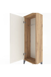 Arges Dolap Tek Kapaklı Tek Askılı 44x30x134 Çam-Aytaşı