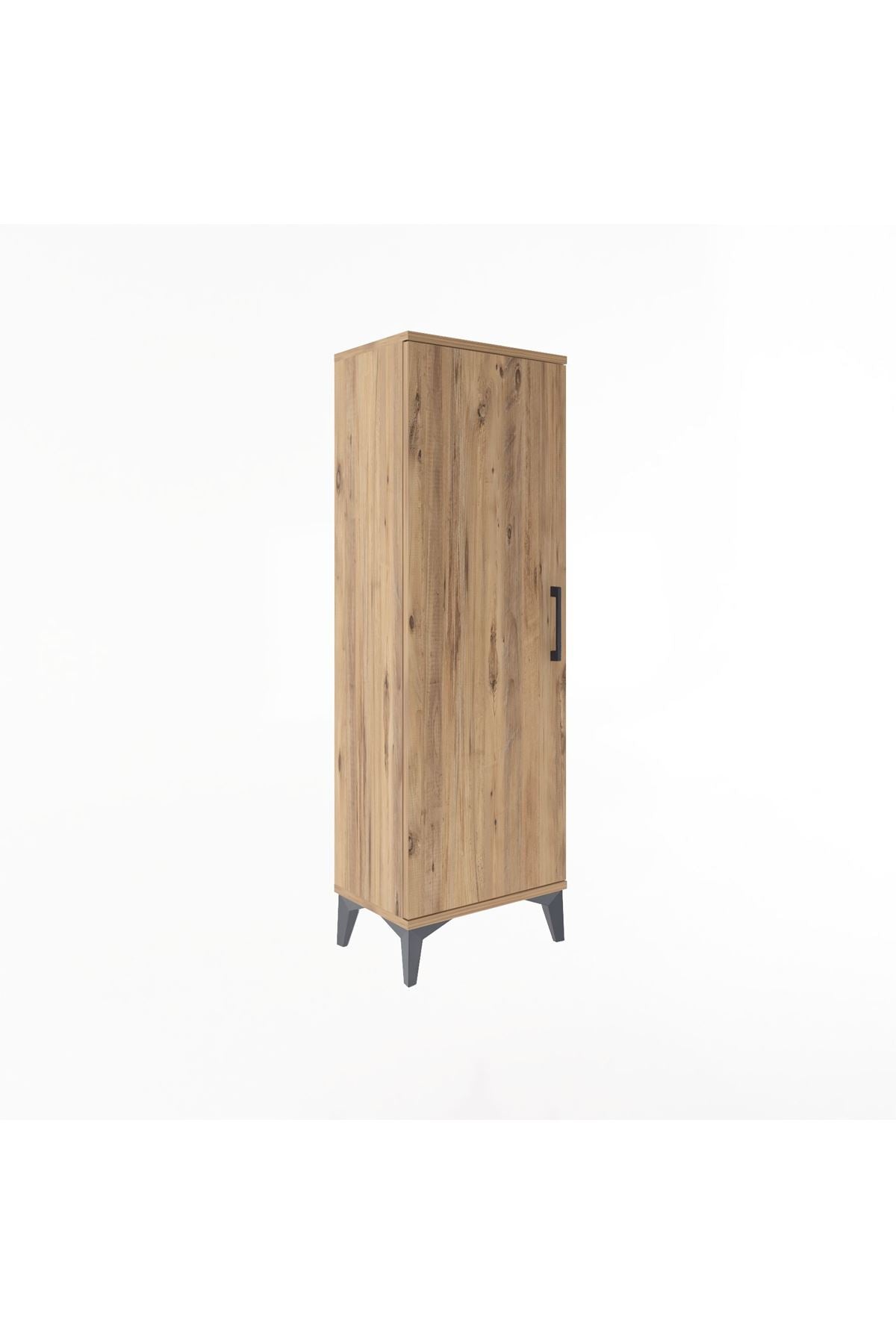 Arges Dolap Tek Kapaklı Tek Askılı 44x30x134 Çam-Çam