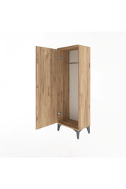 Arges Dolap Tek Kapaklı Tek Askılı 44x30x134 Çam-Çam