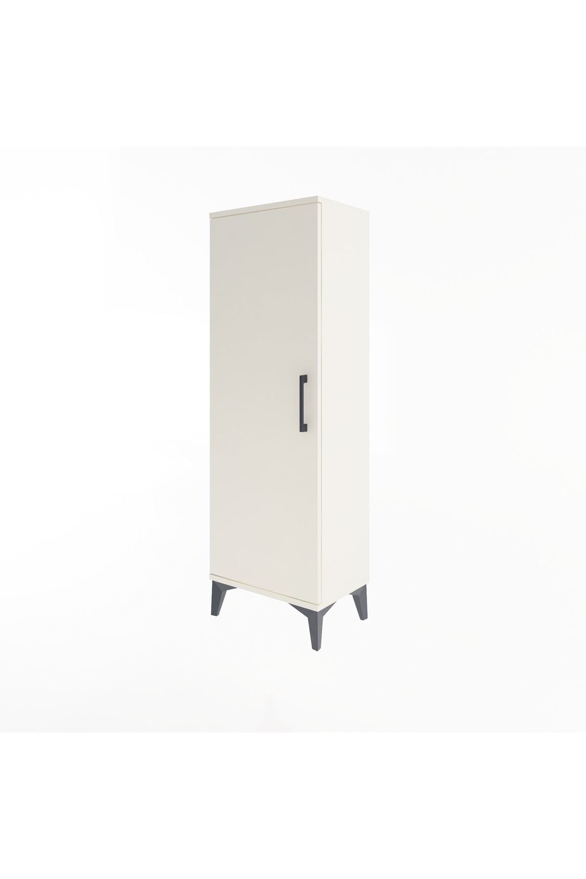 Arges Dolap Tek Raflı Tek Kapaklı Tek Askılı 44x30x134 Aytaşı-Aytaşı