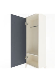 Arges Dolap Tek Raflı Tek Kapaklı Tek Askılı 44x30x134 Aytaşı-Antrasit