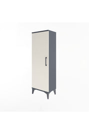 Arges Dolap Tek Raflı Tek Kapaklı Tek Askılı 44x30x134 Antrasit-Aytaşı