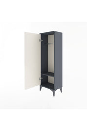 Arges Dolap Tek Raflı Tek Kapaklı Tek Askılı 44x30x134 Antrasit-Aytaşı
