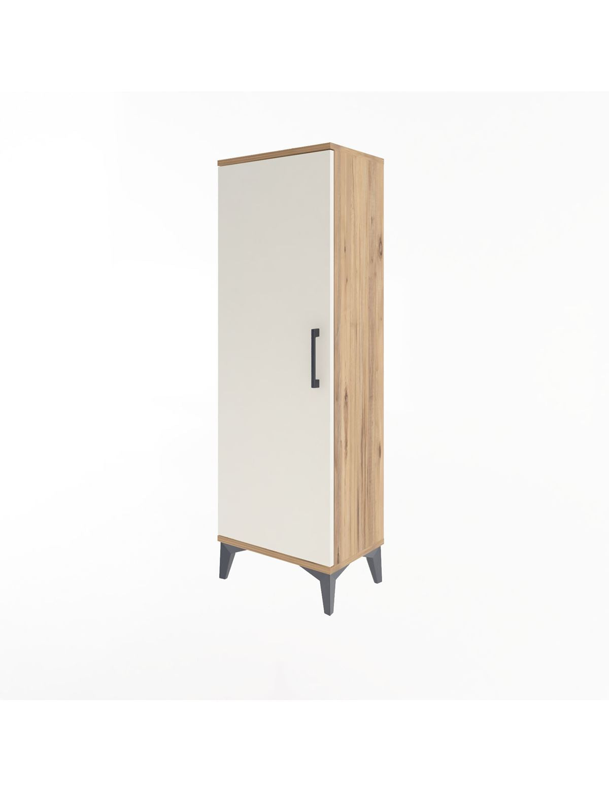 Arges Dolap Tek Raflı Tek Kapaklı Tek Askılı 44x30x134 - S16M085V7A