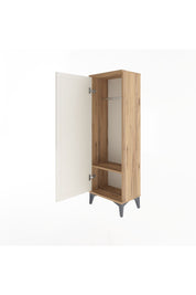 Arges Dolap Tek Raflı Tek Kapaklı Tek Askılı 44x30x134 Çam-Aytaşı