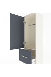 Arges Dolap Tek Raflı Tek Çekmeceli Tek Askılı 44x30x134 Aytaşı-Antrasit