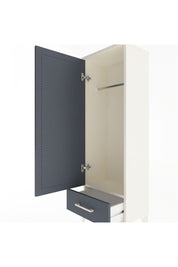 Arges Dolap Tek Raflı Tek Çekmeceli Tek Askılı 44x30x134 Aytaşı-Antrasit