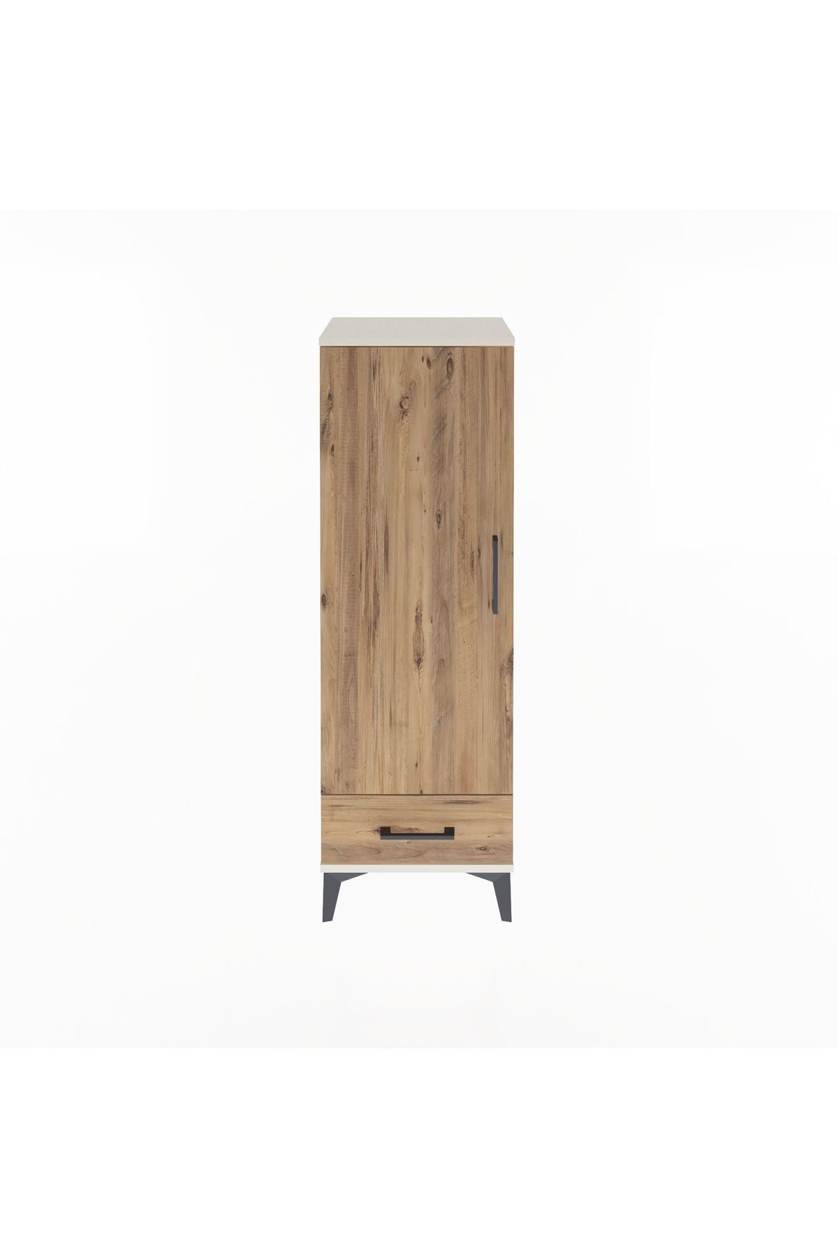 Arges Dolap Tek Raflı Tek Çekmeceli Tek Askılı 44x30x134 Aytaşı-Çam