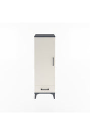 Arges Dolap Tek Raflı Tek Çekmeceli Tek Askılı 44x30x134 Antrasit-Aytaşı