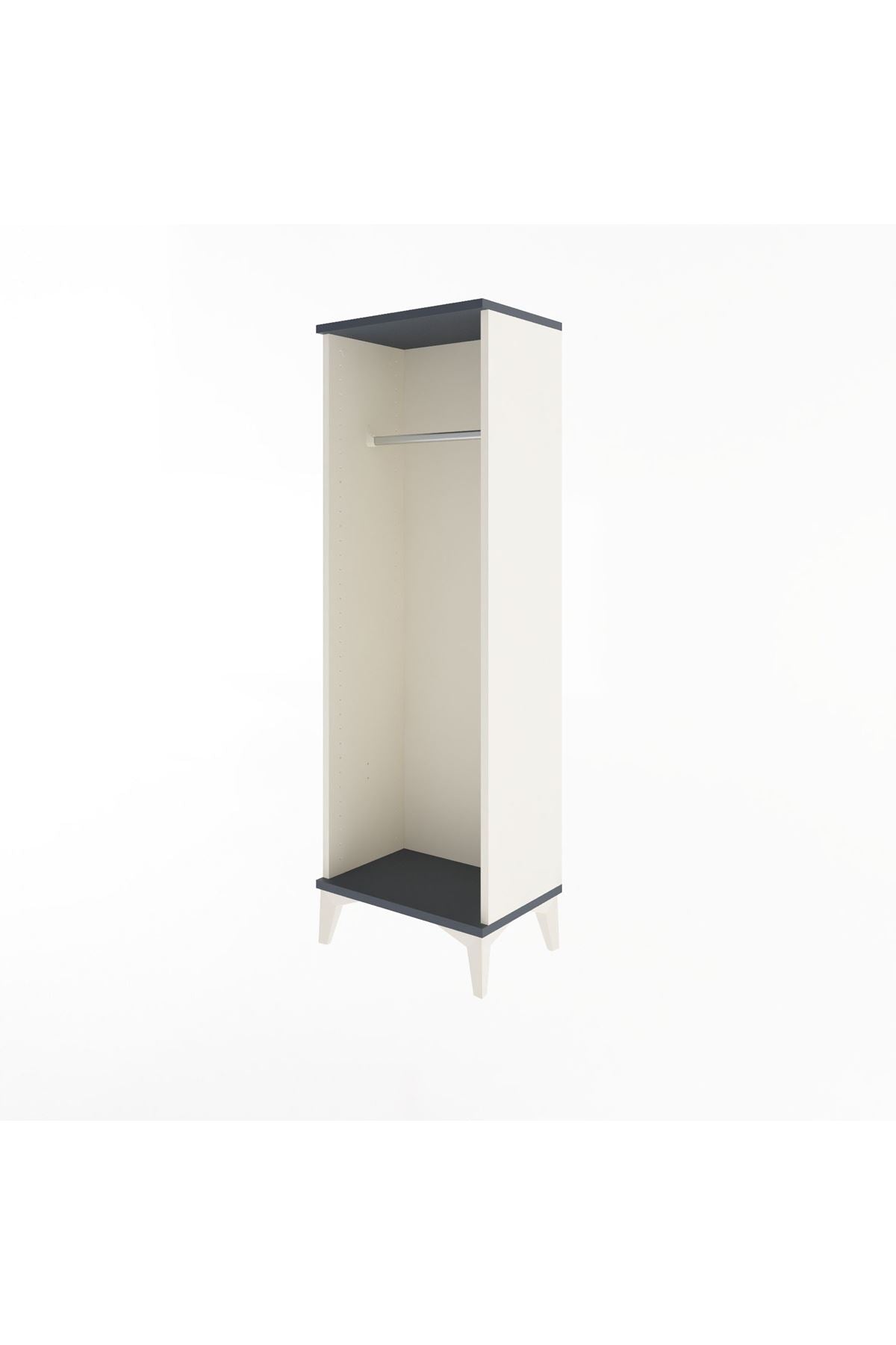 Arges Dolap Tek Askılı 44x30x134 Aytaşı-Antrasit