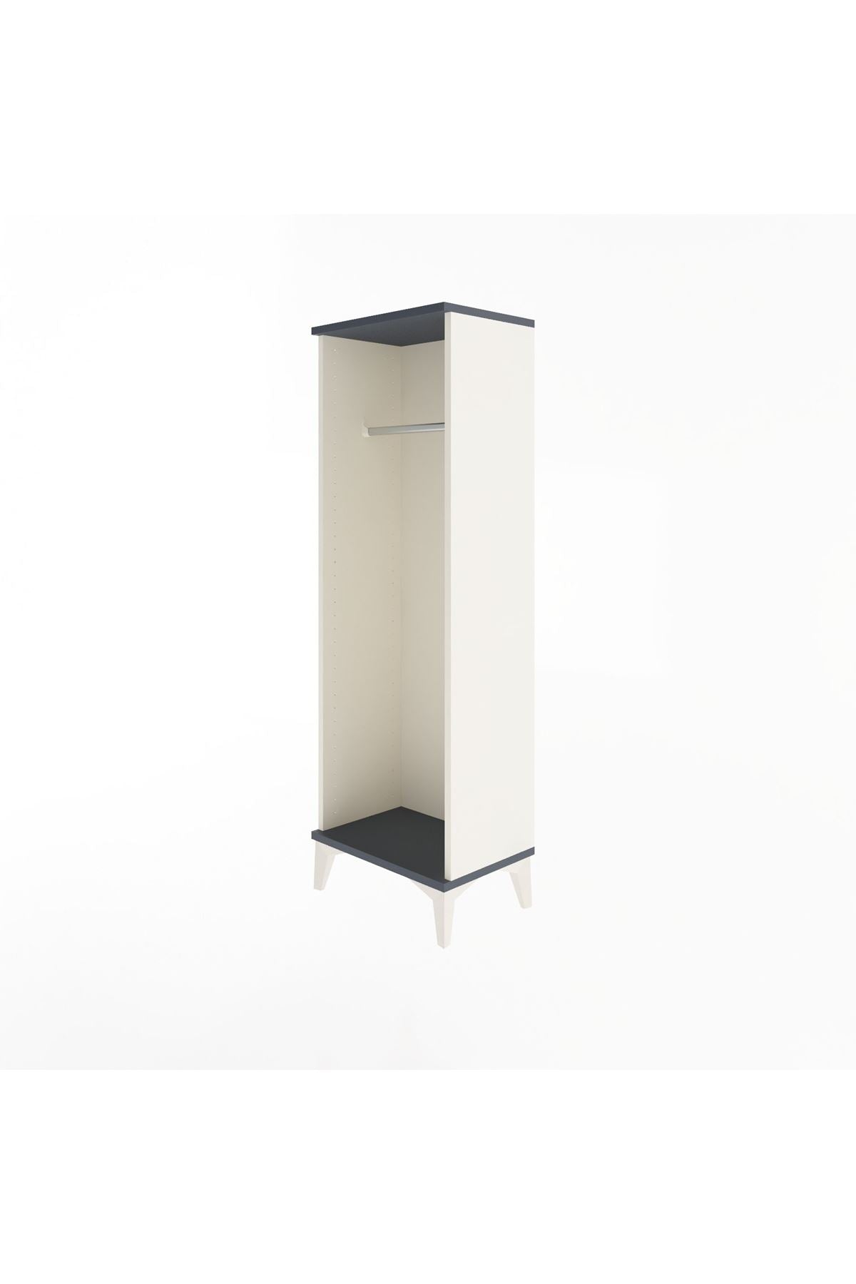 Arges Dolap Tek Askılı 44x30x134 Aytaşı-Antrasit