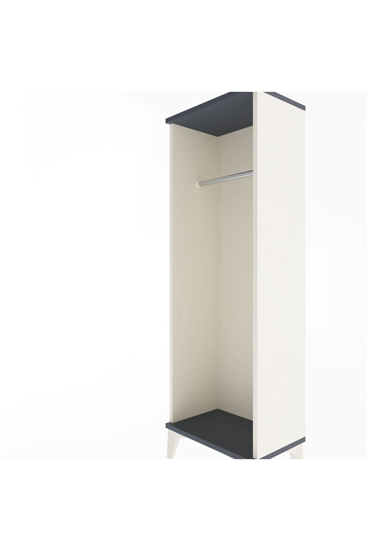 Arges Dolap Tek Askılı 44x30x134 Aytaşı-Antrasit