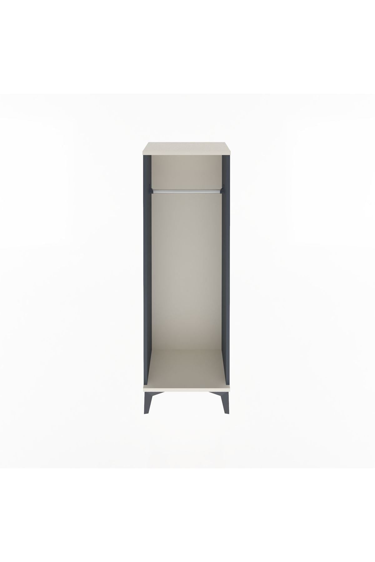 Arges Dolap Tek Askılı 44x30x134 Antrasit-Aytaşı