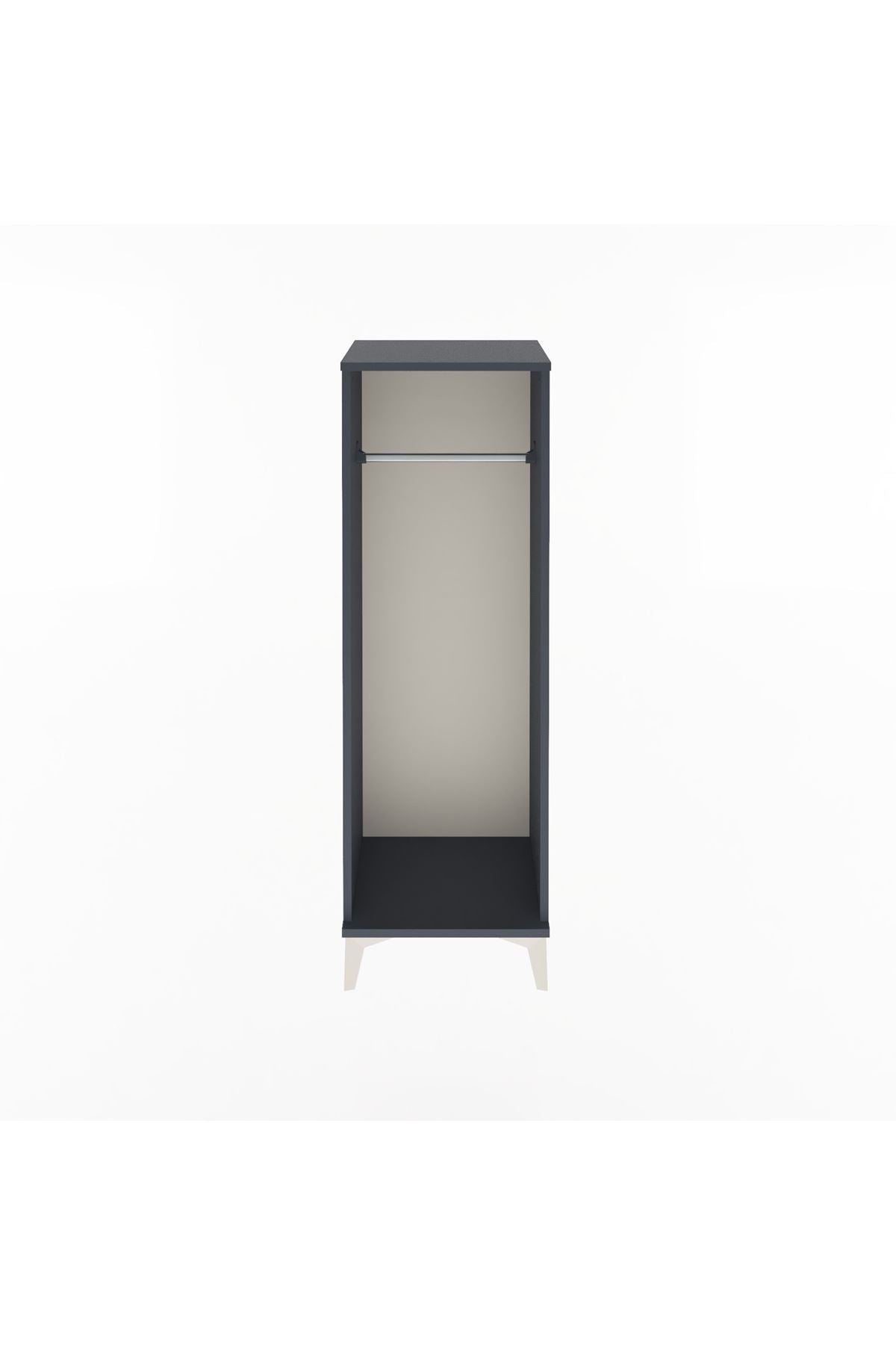 Arges Dolap Tek Askılı 44x30x134 Antrasit-Antrasit