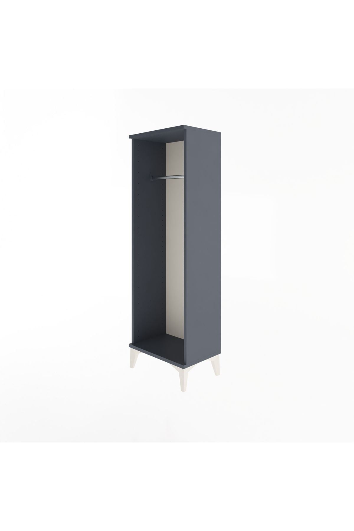 Arges Dolap Tek Askılı 44x30x134 Antrasit-Antrasit