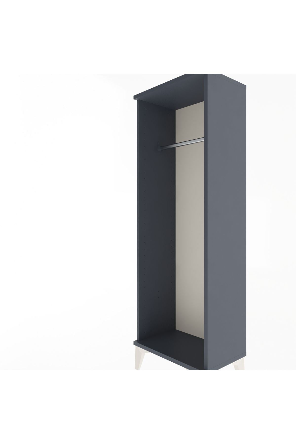 Arges Dolap Tek Askılı 44x30x134 Antrasit-Antrasit