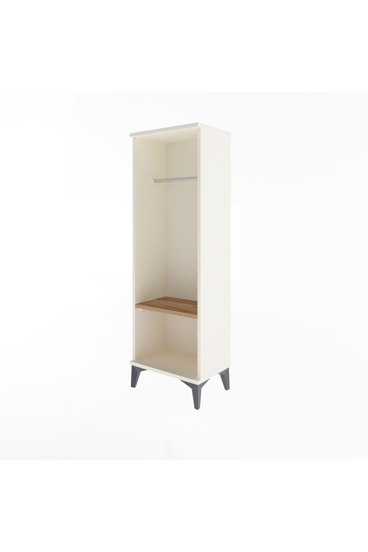 Arges Dolap Tek Raflı Tek Askılı 44x30x134 Aytaşı-Çam