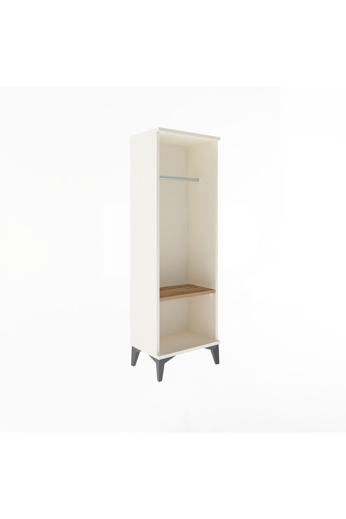 Arges Dolap Tek Raflı Tek Askılı 44x30x134 Aytaşı-Çam