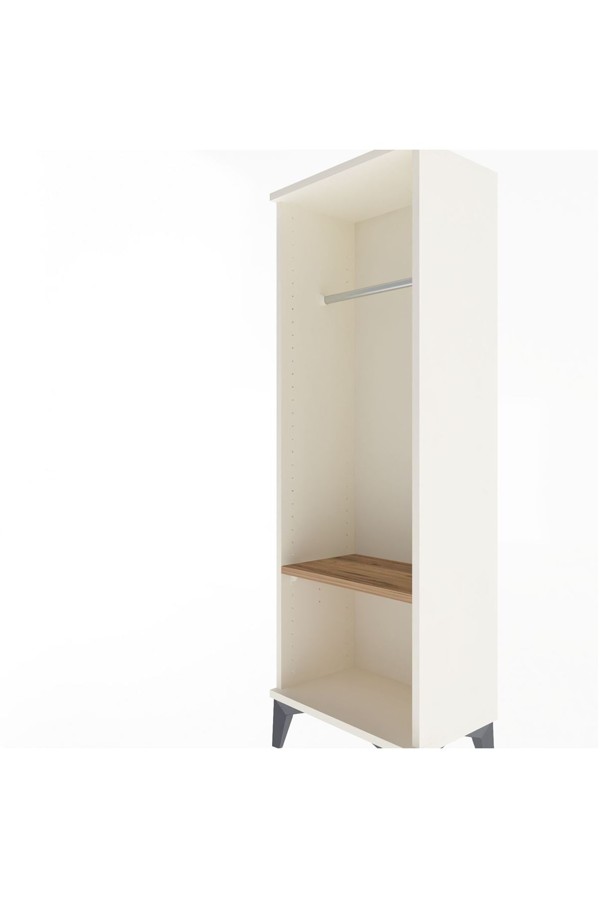 Arges Dolap Tek Raflı Tek Askılı 44x30x134 Aytaşı-Çam