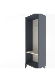 Arges Dolap Tek Raflı Tek Askılı 44x30x134 Antrasit-Aytaşı