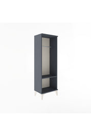 Arges Dolap Tek Raflı Tek Askılı 44x30x134 Antrasit-Antrasit
