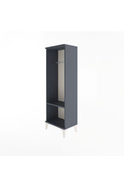 Arges Dolap Tek Raflı Tek Askılı 44x30x134 Antrasit-Antrasit