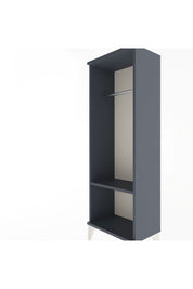 Arges Dolap Tek Raflı Tek Askılı 44x30x134 Antrasit-Antrasit