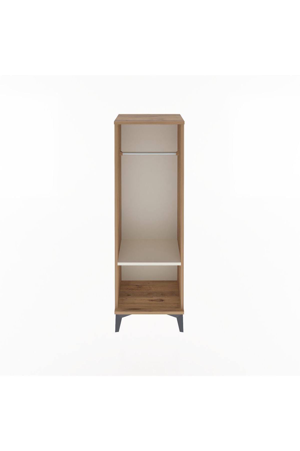 Arges Dolap Tek Raflı Tek Askılı 44x30x134 Çam-Aytaşı